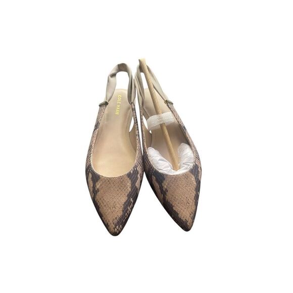 Cole Haan Eden Skimmer Flats Snakeskin Print Womens Size 5 NEW WITH BOX - Picture 6 of 8